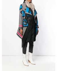 bazar deluxe Ethnic Pattern Fitted Coat