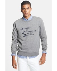 A.P.C. Atelier Graphic Crewneck Sweatshirt Grey Small