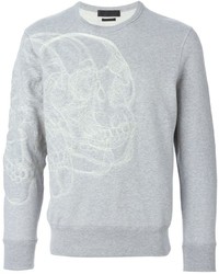 Alexander McQueen Digital Skull Print Sweatshirt