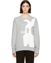 MCQ Alexander Ueen Heather Grey Bunny Sweatshirt