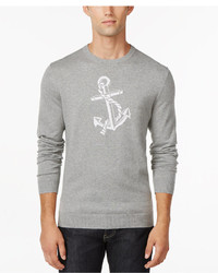 Club Room Anchor Crew Neck Sweater Only At Macys