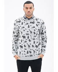 Forever 21 Animal Print Sweatshirt
