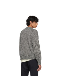 AMI Alexandre Mattiussi Black And White Oversized Ami De Coeur Sweater