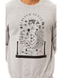 Black Scale The Structure Crewneck Sweatshirt