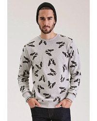 Forever 21 Boston Terrier Print Sweatshirt