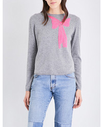 Chinti and Parker Bow Print Cashmere Jumper
