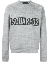 DSQUARED2 Logo Print Marled Sweatshirt