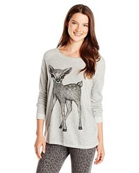 Eric Lani Juniors Deer Print Sweatshirt