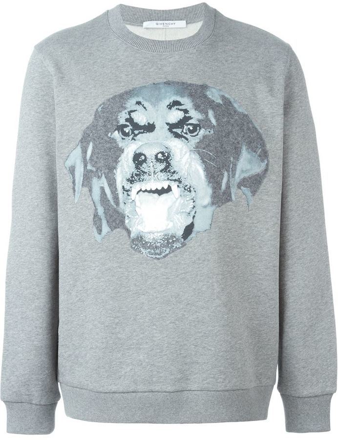 Bagvaskelse byrde Ørken Givenchy Rottweiler Print Sweatshirt, $668 | farfetch.com | Lookastic