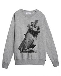 Carnet de Mode Godard Paris Sweat Shirt Gris Imprim Godard The Way Of Cross