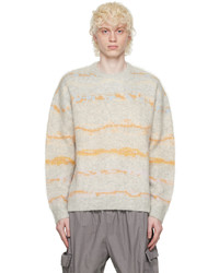 John Elliott Gray Crewneck Sweater