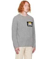 Comme Des Garcons SHIRT Gray Invader Edition Sweater