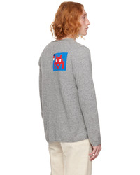 Comme Des Garcons SHIRT Gray Invader Edition Sweater