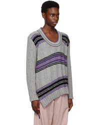 Kiko Kostadinov Gray Purple Brutus Sweater