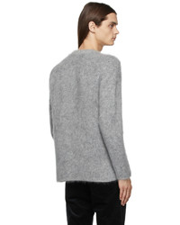 Giorgio Armani Grey Brushed Mohair Sweater