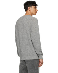 Noah Grey Intarsia Flower Sweater