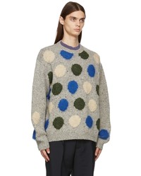 Acne Studios Grey Knit Crewneck Sweater