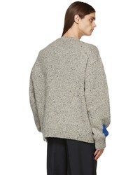 Acne Studios Grey Knit Crewneck Sweater