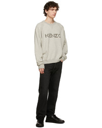 Kenzo Grey Logo Crewneck Sweater
