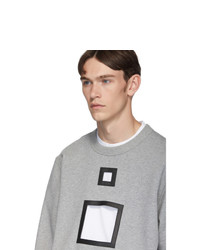 Burberry Grey Melange Cut Out Sweater