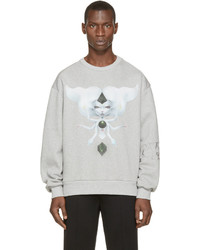 Juun.J Grey Printed Sweatshirt