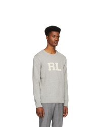 Polo Ralph Lauren Grey Rl Crewneck Sweater