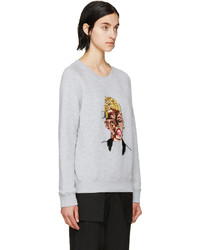 Ashish Grey Sequinned Miley Sweatshirt