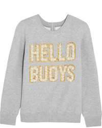 Ashish Hello Buoys Embellished Cotton Blend Jersey Sweatshirt