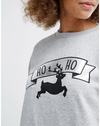 Monki Ho Ho Reindeer Holidays Sweatshirt