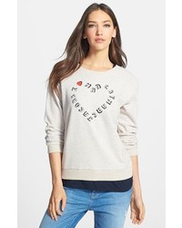 Marc by Marc Jacobs I Heart Mj Graphic Cotton Sweatshirt