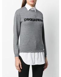 Dsquared2 Jumper With Shirt Detail
