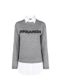 Dsquared2 Jumper With Shirt Detail