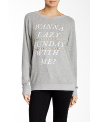 Junk Food Clothing Junkfood Wanna Lazy Sunday Graphic Sweater