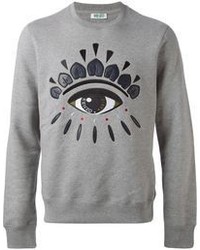 kenzo grey eye sweatshirt