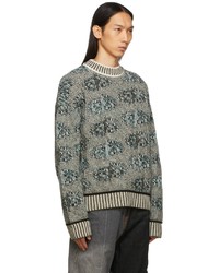 Ader Error Khaki Off White Kaplan Sweater