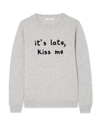 Chinti and Parker Kiss Me Intarsia Cashmere Sweater