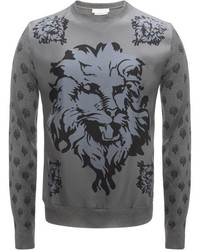 Alexander McQueen Lions Print Sweater