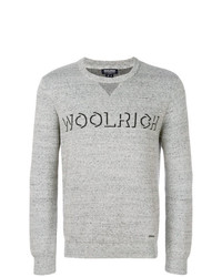 Woolrich Logo Intarsia Knit Sweater