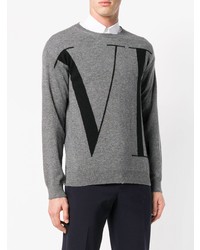 Valentino Logo Patterned Sweater