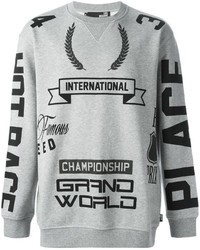Love Moschino Printed Crew Neck Sweatshirt
