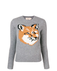 MAISON KITSUNE Maison Kitsun Fox Intarsia Sweater