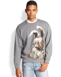 McQ by Alexander McQueen Mcq Alexander Mcqueen Angry Bunny Print Sweatshirt