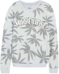 Zoe Karssen Misfits Printed Cotton Blend Jersey Sweatshirt