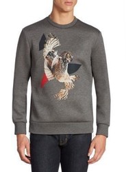 Neil Barrett Modernist Owl Graphic Sweater