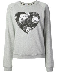 MSGM Heart Print Sweatshirt
