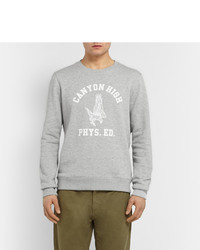 A.P.C. Printed Cotton Blend Jersey Sweatshirt