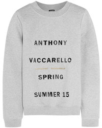 Printed Cotton Blend Jersey Sweatshirt Anthony Vaccarello
