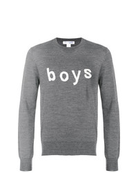 Comme Des Garçons Shirt Boys Printed Long Sleeved Sweater