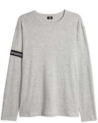H&M Printed Long Sleeved T Shirt