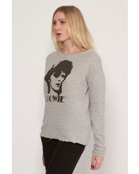 R 13 R13 Bowie Distressed Sweatshirt